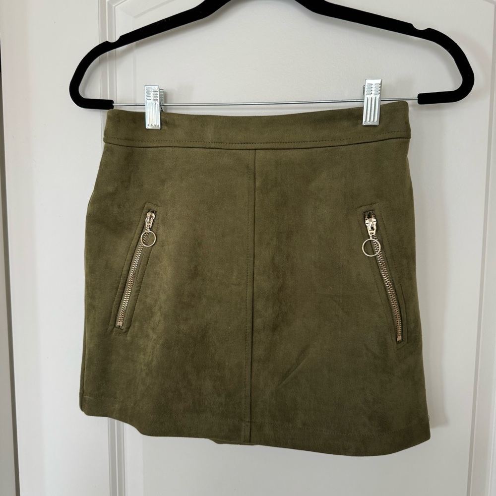 Forever 21 Olive Green Mini Skirt